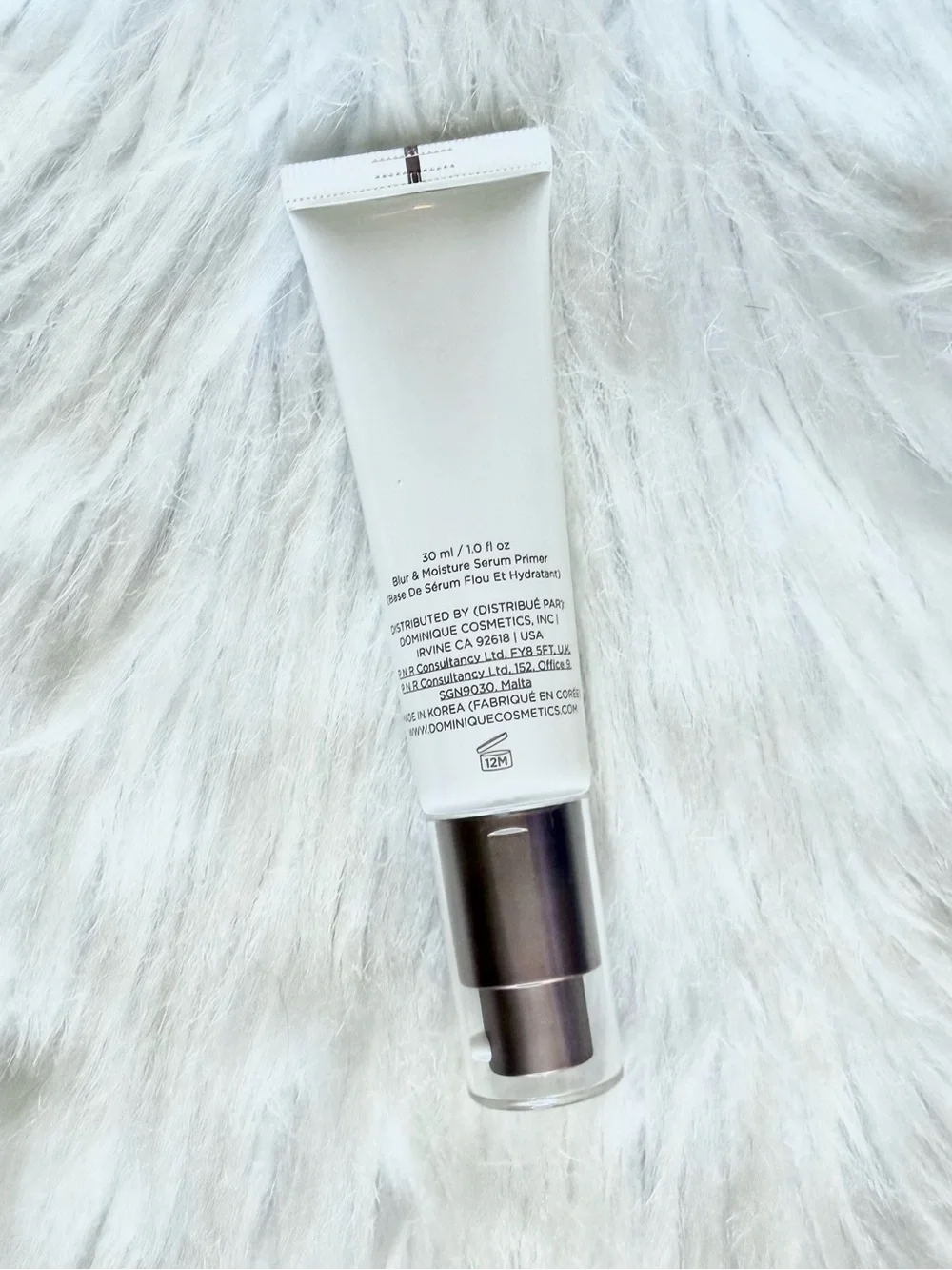 Dominique Blur and Moisture Serum Primer New in Box Full Size 30 ml / 1.0 fl oz